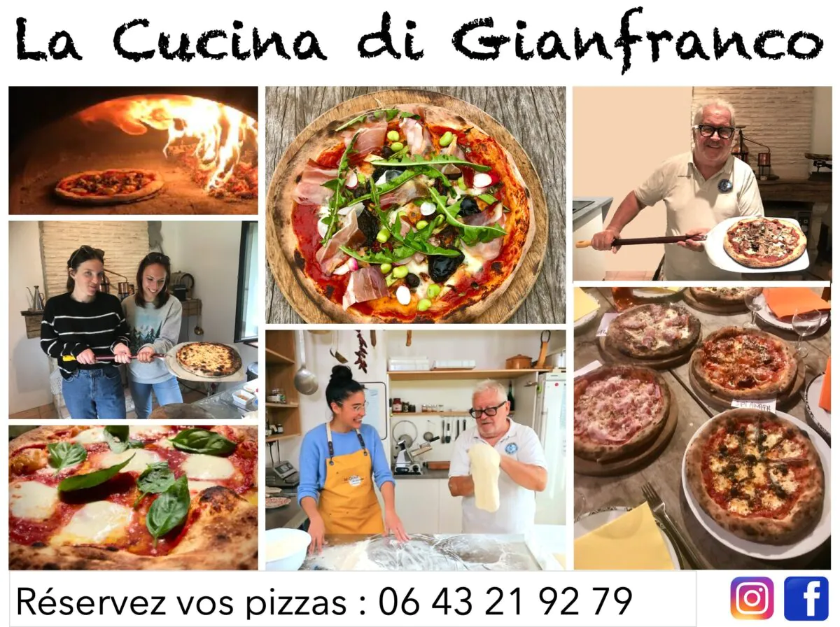 Atelier de confection de Pizzas à la Cucina di Gian Franco