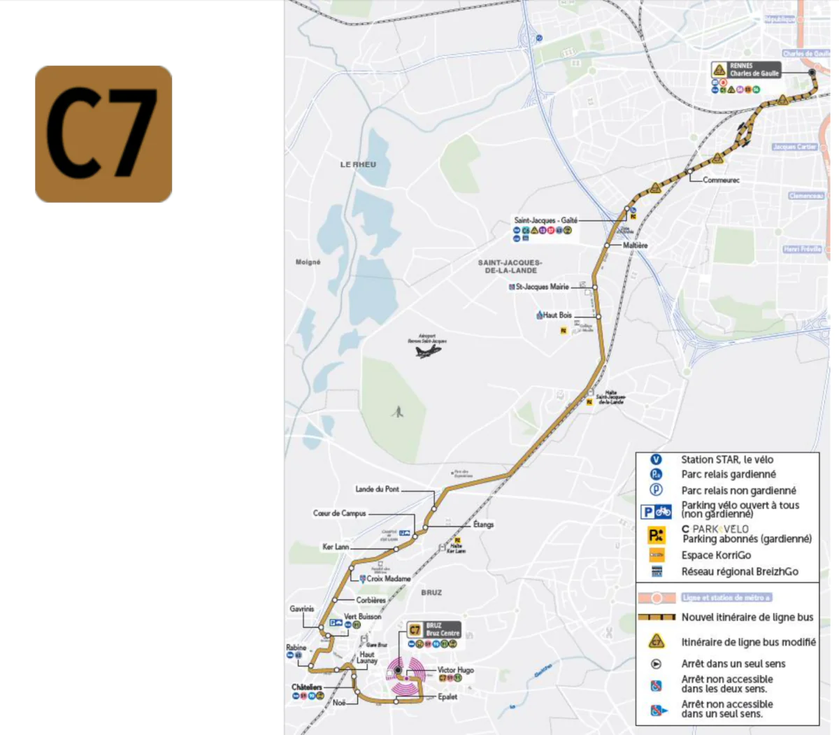 rennes carte ligne c7