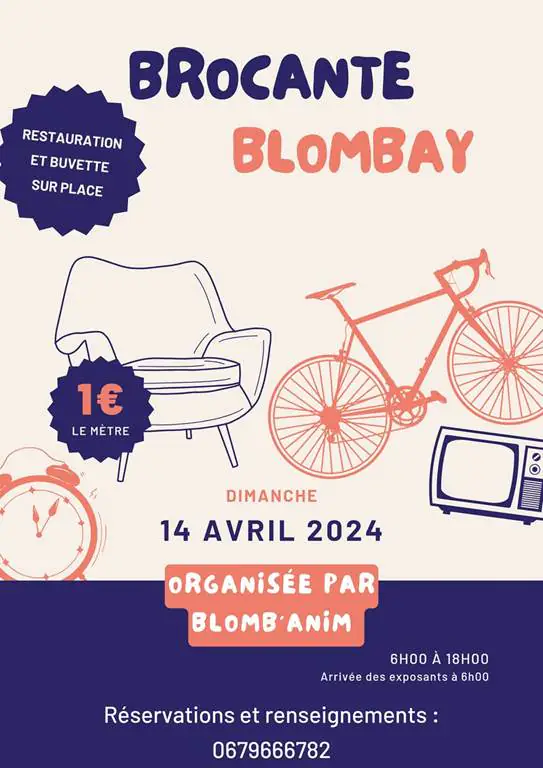 Brocante Blombay dimanche 14 avril 2024 | Unidivers