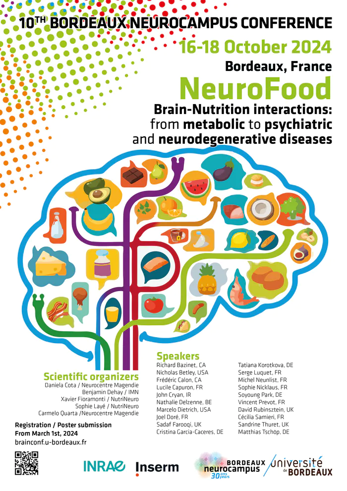 10th Bordeaux Neurocampus Conference NeuroFood - 50 participants Centre Broca Bordeaux