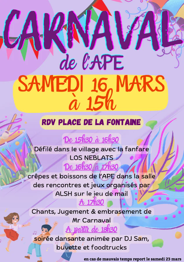 CARNAVAL Saint-Martin-de-Londres samedi 16 mars 2024 | Unidivers