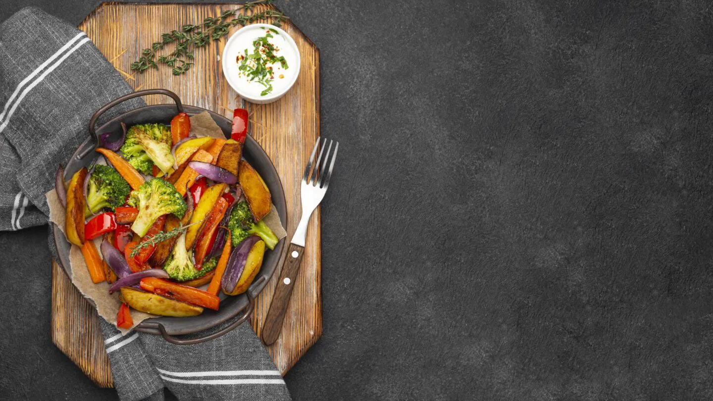 Repas petit salé aux légumes