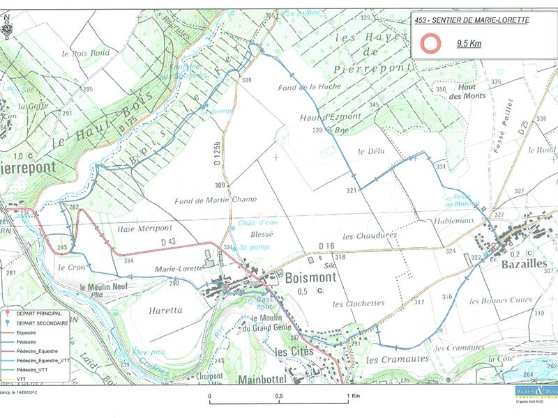 Sentier pédestre marie-lorette Boismont Grand Est