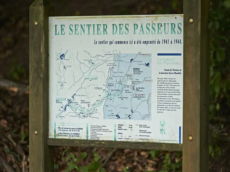 Sentier thématique Le Sentier des Passeurs de Salm (Alsace) à Moussey (Vosges) La Broque Grand Est