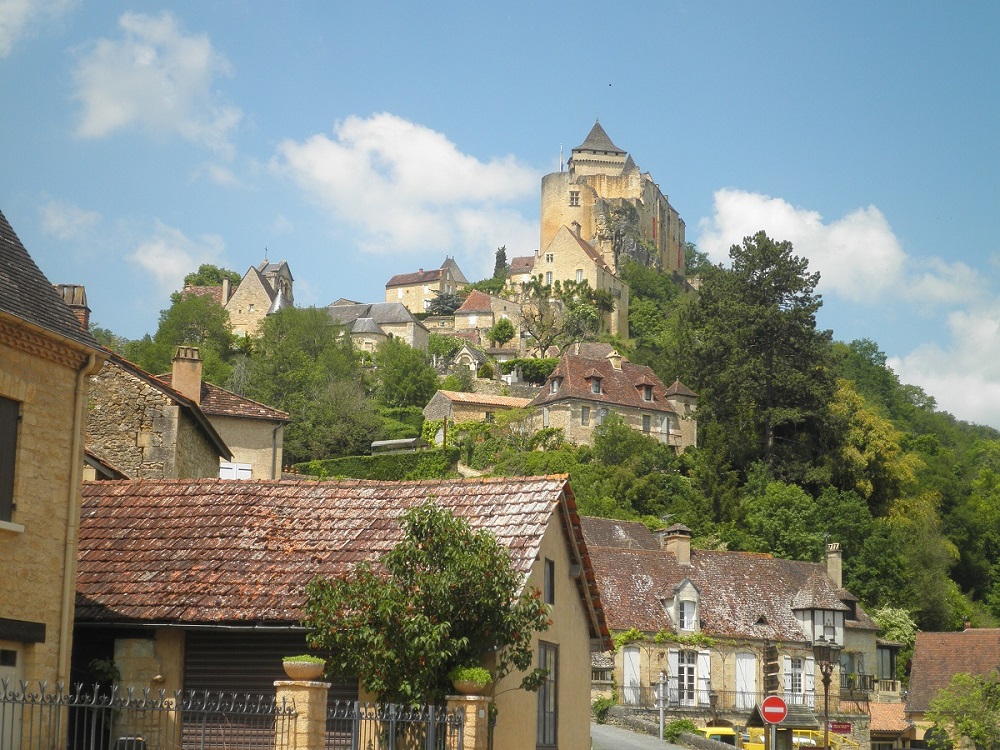 Point de vue sur la Dordogne , Croix de la mission à Castelnaud ...