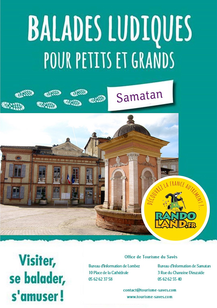 RANDOLAND DÉCOUVERTE DU CENTRE-VILLE DE SAMATAN EN FAMILLE Samatan Occitanie