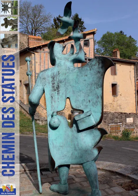 Chemin des statues Parthenay Nouvelle-Aquitaine