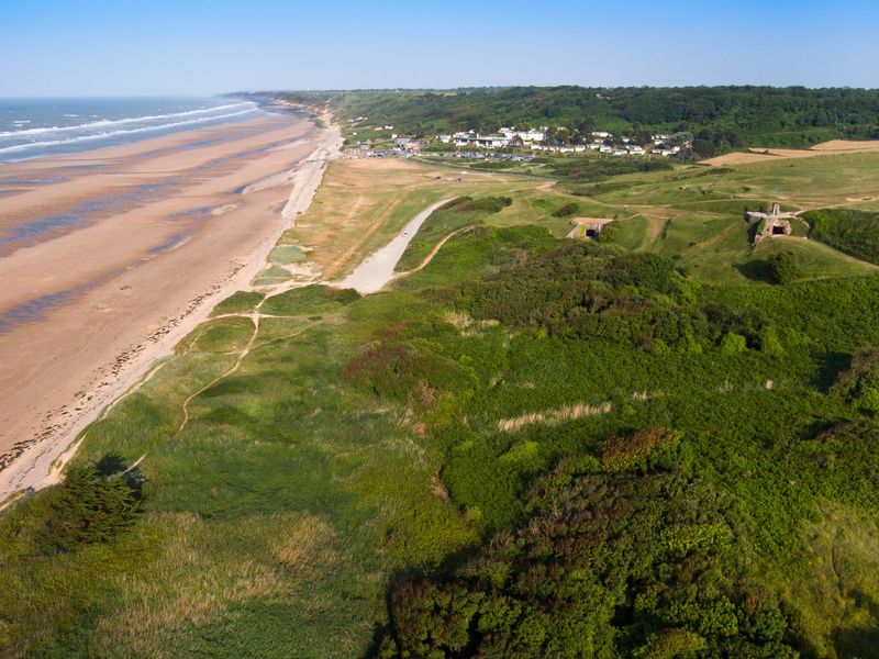 Sentier nature d'Omaha Beach Saint-Laurent-sur-Mer Normandie