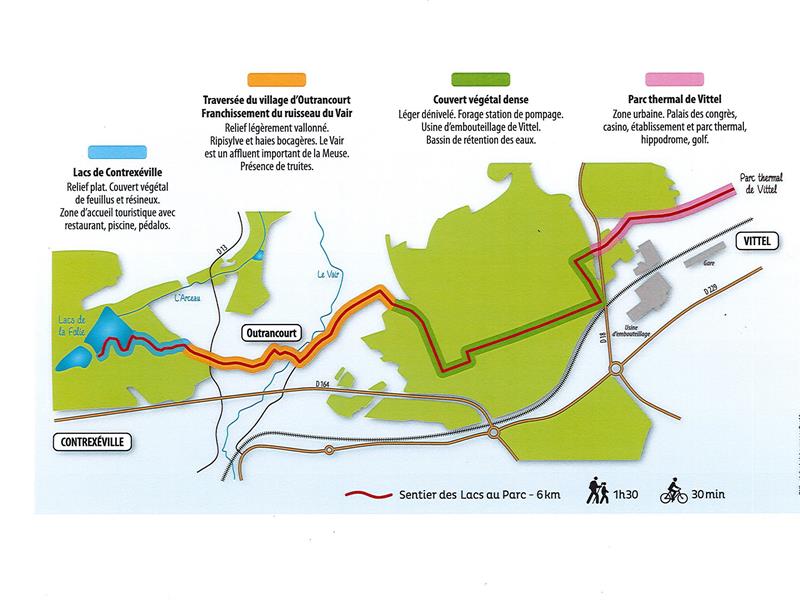 SENTIERS DES LACS DE CONTREXEVILLE AU PARC DE VITTEL 6 KM Contrexéville Grand Est