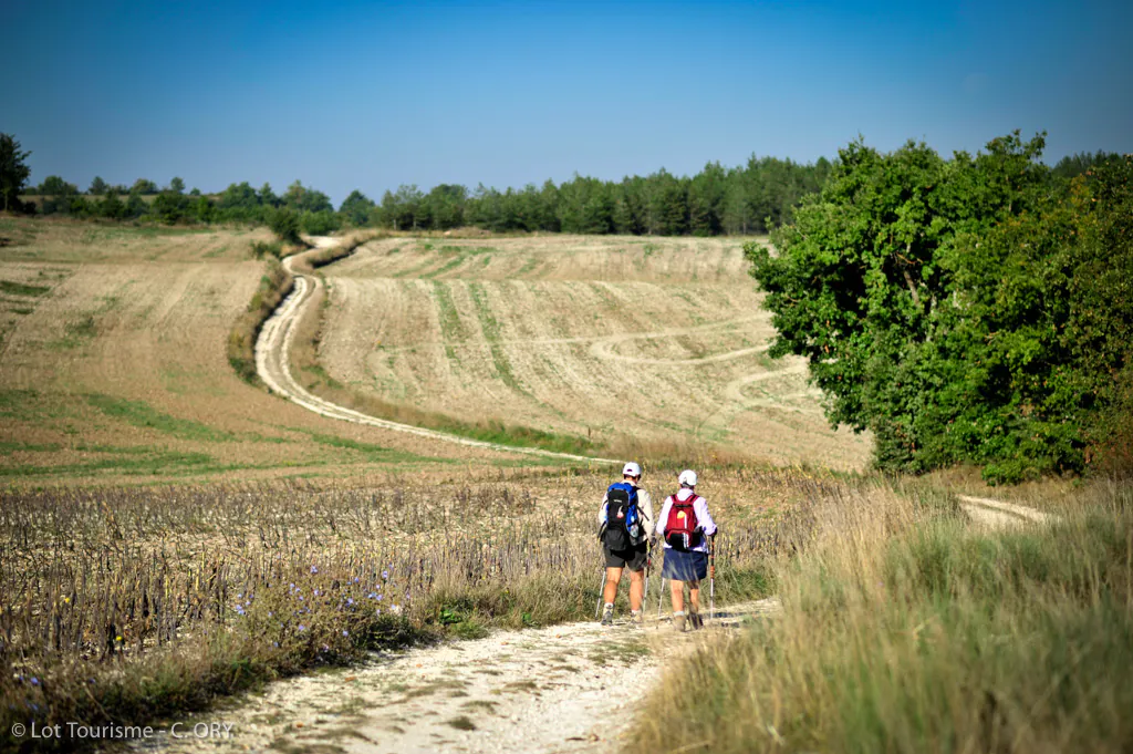 Tour du Lot Tronçon 5 de Lalbenque à Duravel par le Quercy Blanc Lalbenque Occitanie