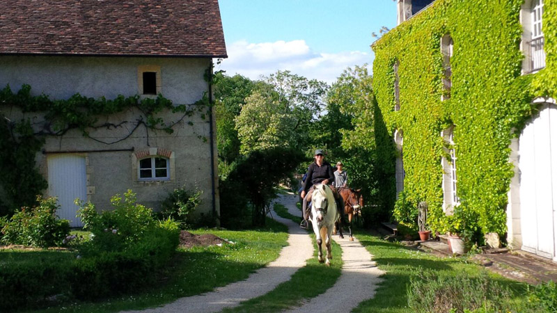 La Brenne à cheval circuits en marguerite au départ du Manoir de Saint-Victor Ingrandes Centre-Val de Loire