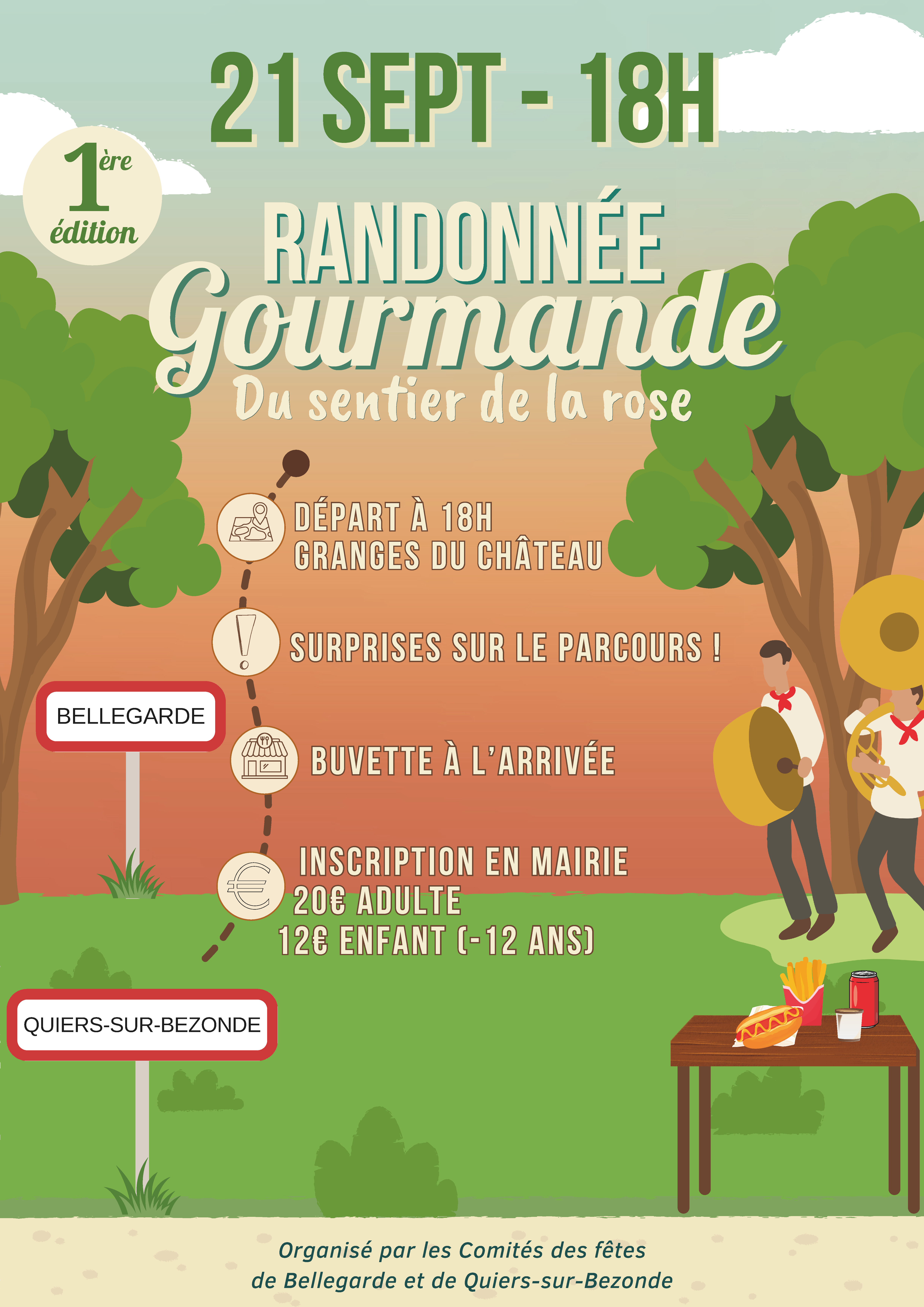 Randonnée gourmande du sentier de la rose