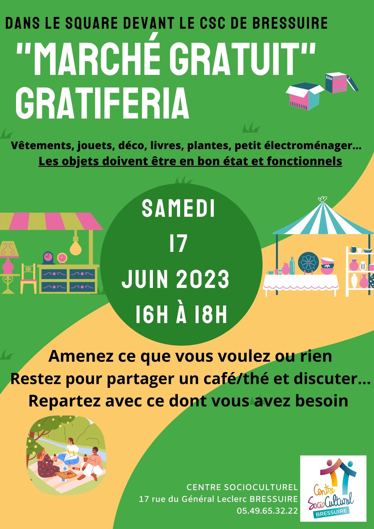 Marché gratuit Gratiferia