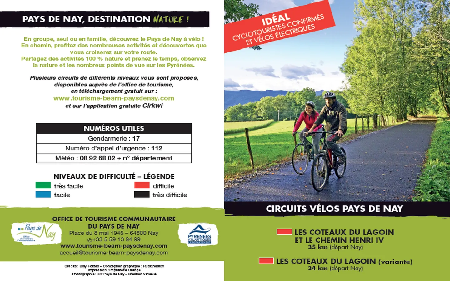 Circuit vélo 6 les coteaux du Lagoin Nay Nouvelle-Aquitaine