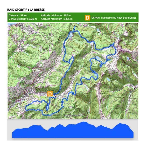 Circuit vtt de 50 km gpx à télécharger des hauts et des lacs La Bresse Grand Est