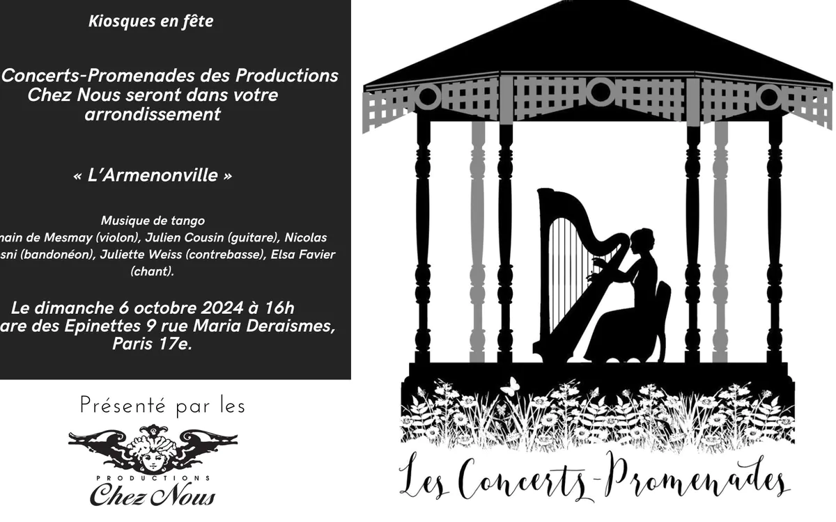 Concert-Promenade : L'ARMENONVILLE Square des Epinettes Paris