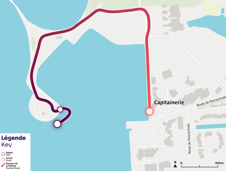 flamme JO Finistère