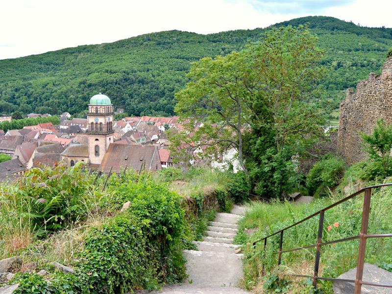 Circuit rando rejoindre l'auberge Saint-Alexis depuis Kaysersberg Kaysersberg Vignoble Grand Est