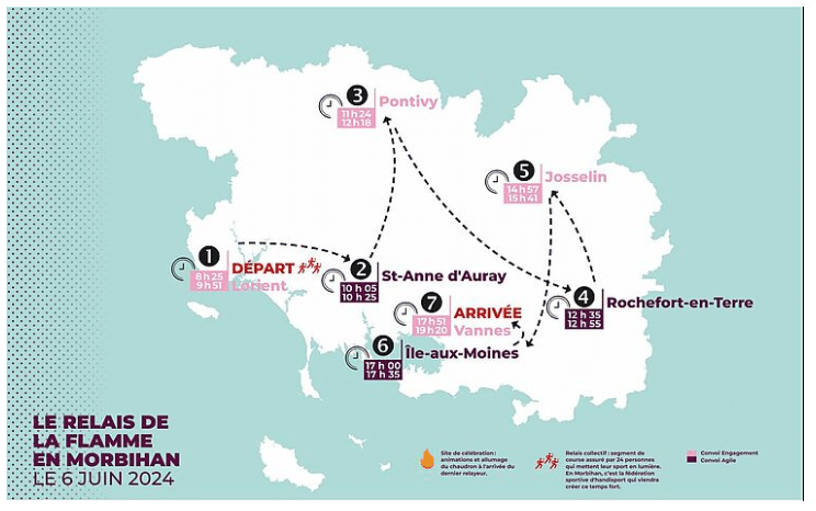 La Flamme JO Morbihan 