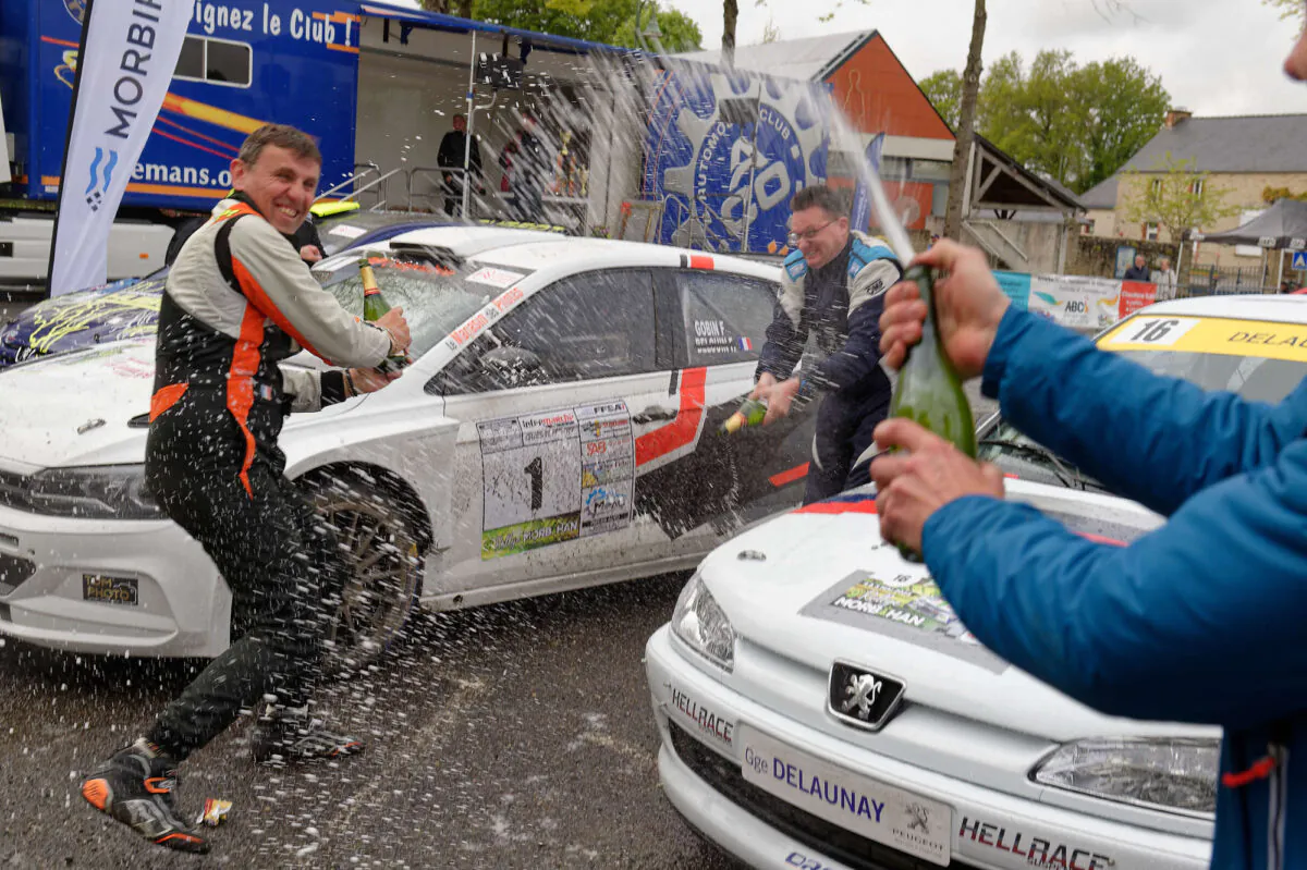 1ere place : le pilote Frédéric GOBIN et et son copilote Jean-Luc FRAIGNE sur la Volkswagen Polo GTI