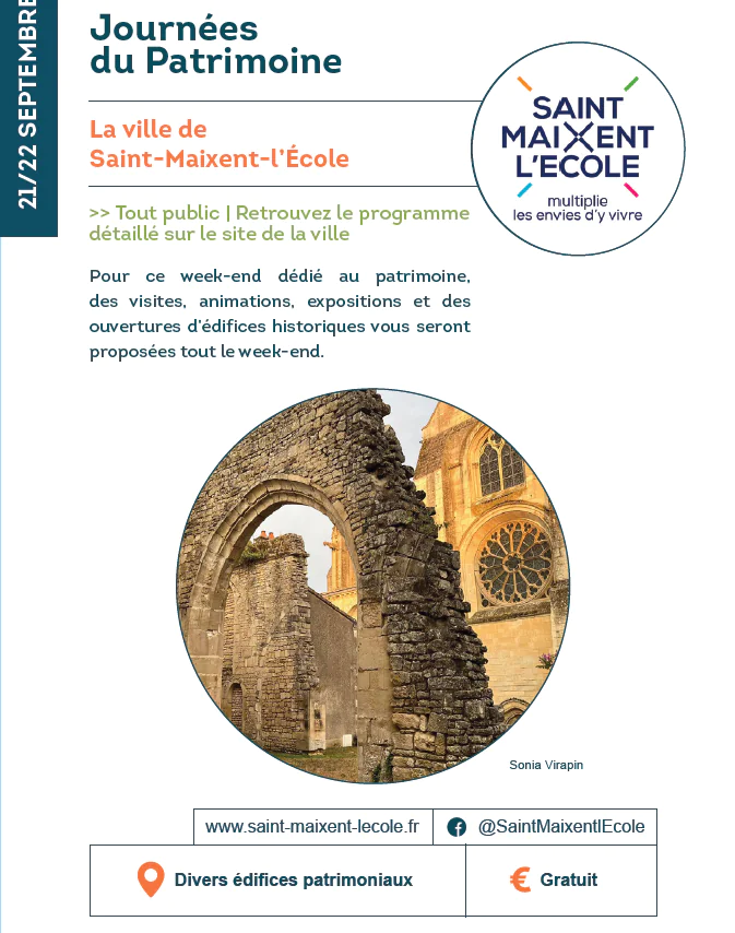 Journées du Patrimoine à Saint-Maixent-l'Ecole