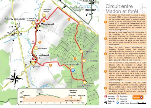 Circuit entre madon et forêt Maroncourt Grand Est