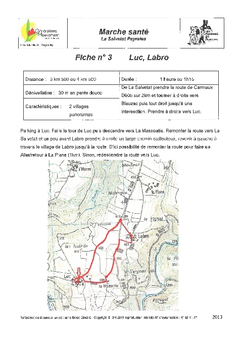 balade de Luc à Labro La Salvetat-Peyralès Occitanie