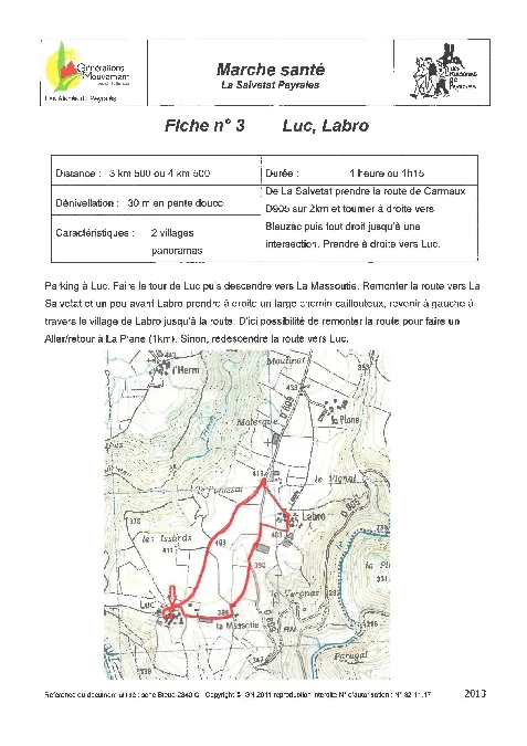 balade de Luc à Labro La Salvetat-Peyralès Occitanie