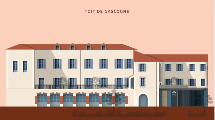 Découvrez le siège du Toit de Gascogne : une réhabilitation respectueuse de l'histoire et de l'environnement Ancien collège Carnot Auch