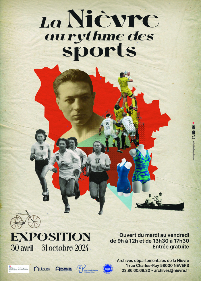 Exposition « La Nièvre au rythme des sports » Archives départementales de la Nièvre Nevers