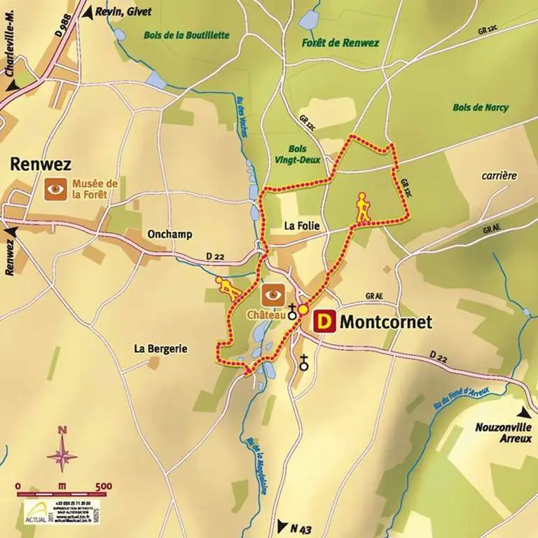 Le circuit des Seigneurs de Croy Montcornet Grand Est