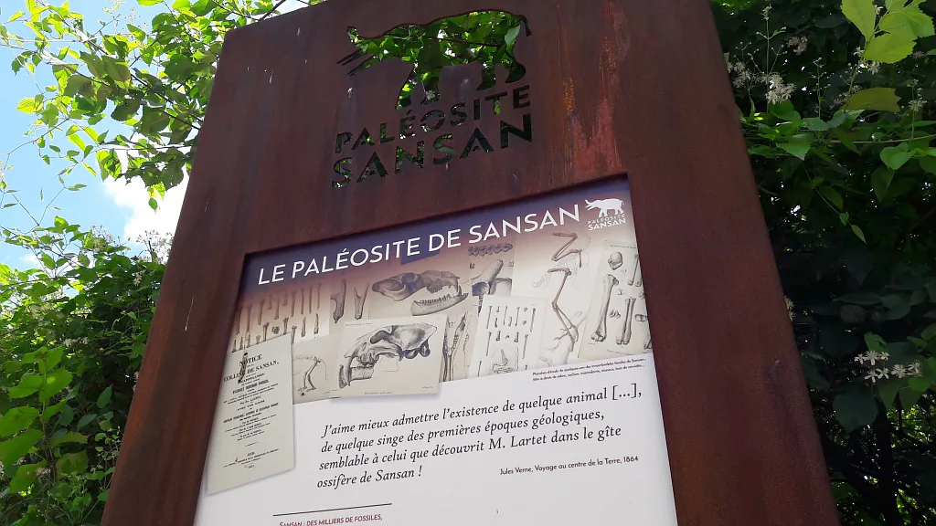 SENTIER PALEONTOLOGIQUE DE SANSAN Masseube Occitanie