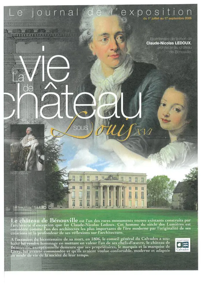 Exposition : la vie de château sous Louis XVI Château de Bénouville Bénouville