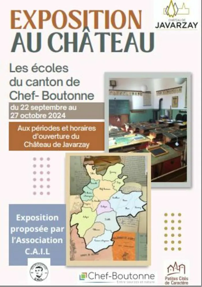 Exposition : « Les écoles du canton de Chef-Boutonne » au château de Javarzay Château de Javarzay Chef-Boutonne