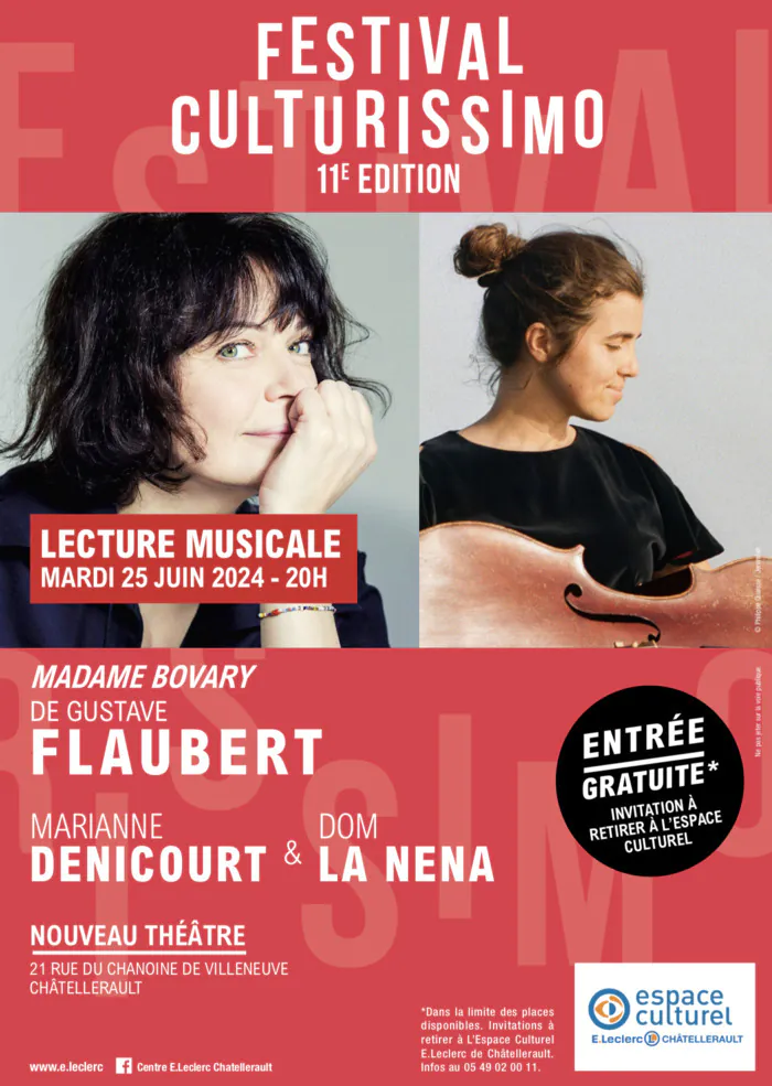 Festival Culturissimo Lecture musicale Marianne Denicourt et Dom La Nena 25 juin 2024 20h