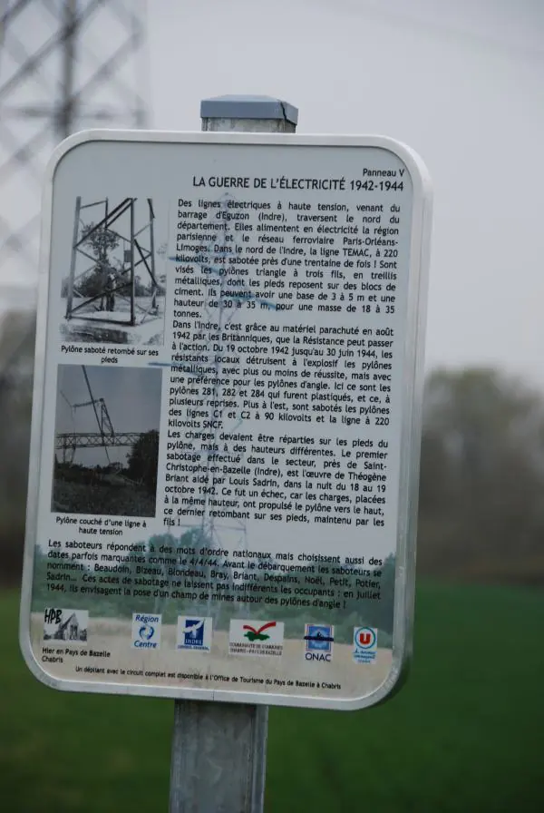 Circuit Jeannot Bizeau Lieux de mémoire de la seconde guerre mondiale du nord de l'Indre Chabris Centre-Val de Loire