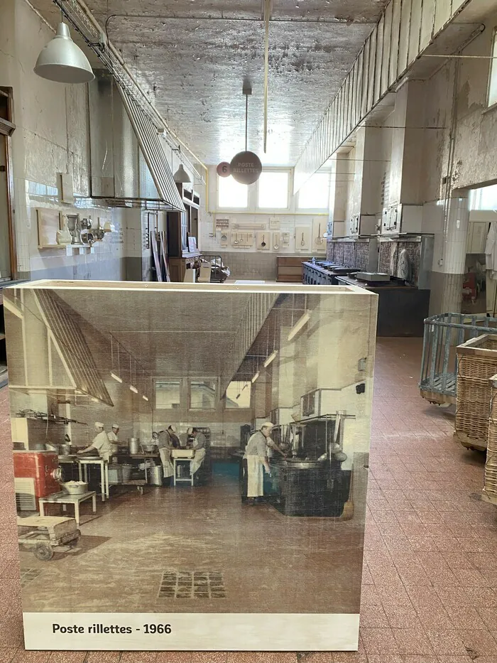 visite de la plus ancienne manufacture française de rillettes. Histoire de la maison Prunier. Connerre Connerré