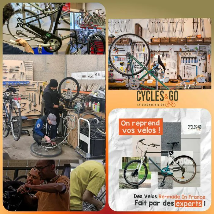 visite guidée de notre atelier de réemploi de vélo et de réparation Cycles & Go Fontaine