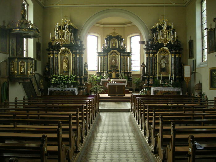 Visitez une église baroque Église Saint-Jean-Baptiste Saasenheim