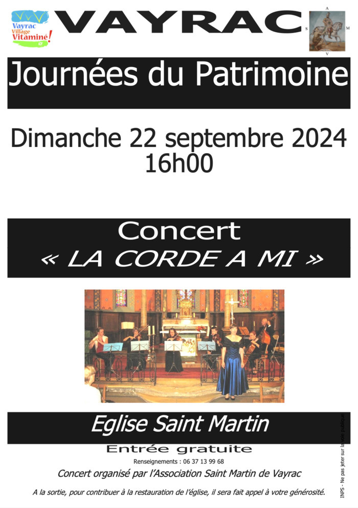 « La Corde à Mi » : concert d'un ensemble toulousain à l'église Saint-Martin de Vayrac Église Saint-Martin de Vayrac Vayrac