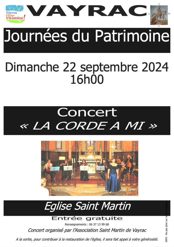 « La Corde à Mi » : concert d'un ensemble toulousain à l'église Saint-Martin de Vayrac Église Saint-Martin de Vayrac Vayrac