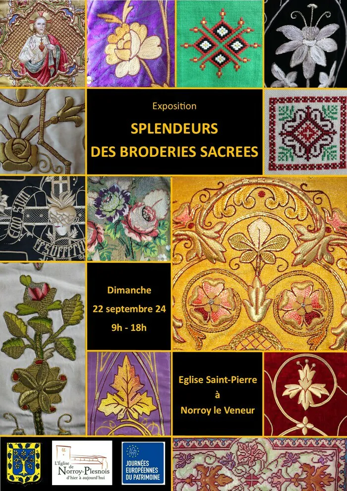 Exposition "Splendeur des broderies sacrées" Eglise Saint-Pierre Norroy-le-Veneur