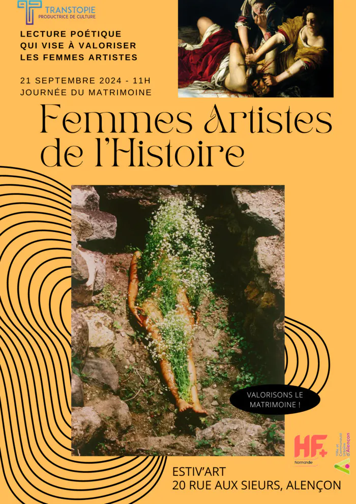 Spectacle : lecture poétique "femmes artistes de l'histoire" Estiv'art Alençon