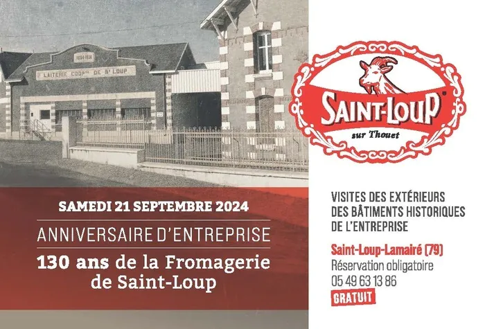 Visite guidée des extérieurs de l'usine Fromagerie Saint loup Assais-les-Jumeaux