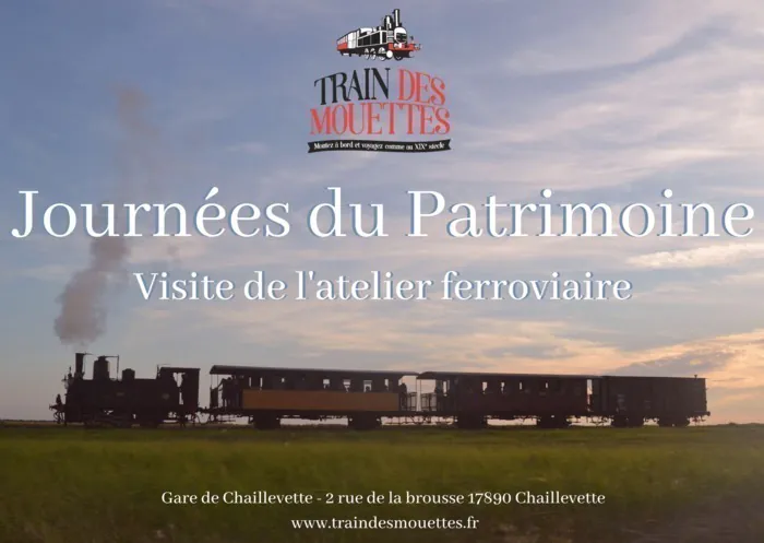 Visite du dépôt ferroviaire du train des Mouettes Gare de Chaillevette Chaillevette