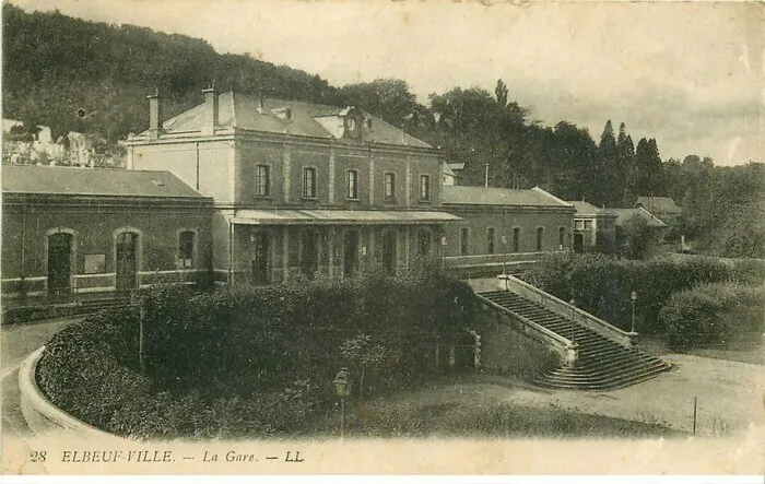 Exposition sur l'ancienne gare d'Elbeuf-Ville Gare d'Elbeuf Ville Elbeuf