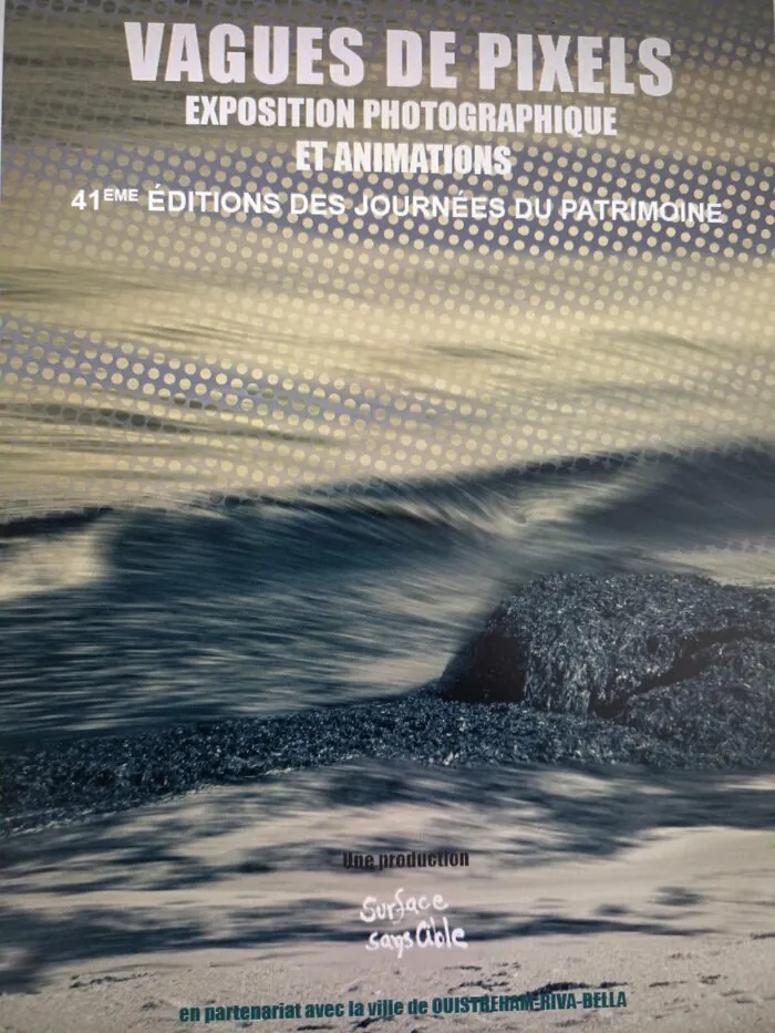 Exposition photographique : vagues de pixels Grange aux dîmes Ouistreham