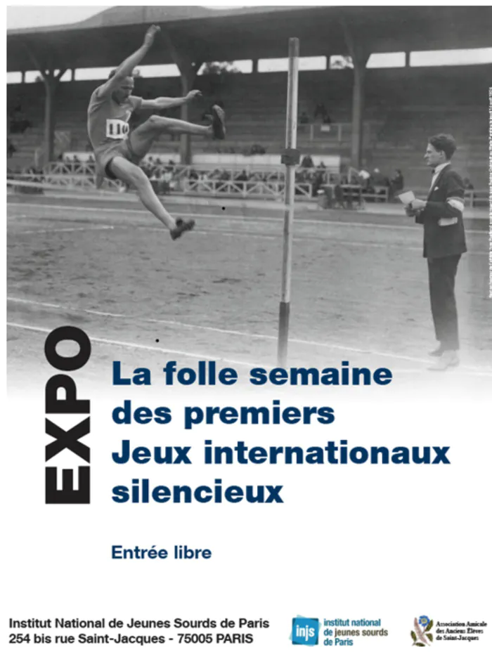 Centenaire des 1ers Jeux Olympiques des sourds : les jeux silencieux de 1924. Institut National de Jeunes Sourds de Paris Paris