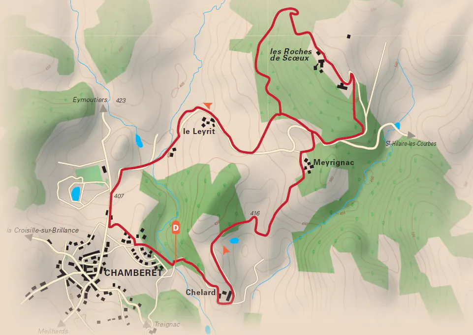 Les Roches de Scoeux Chamberet Nouvelle-Aquitaine