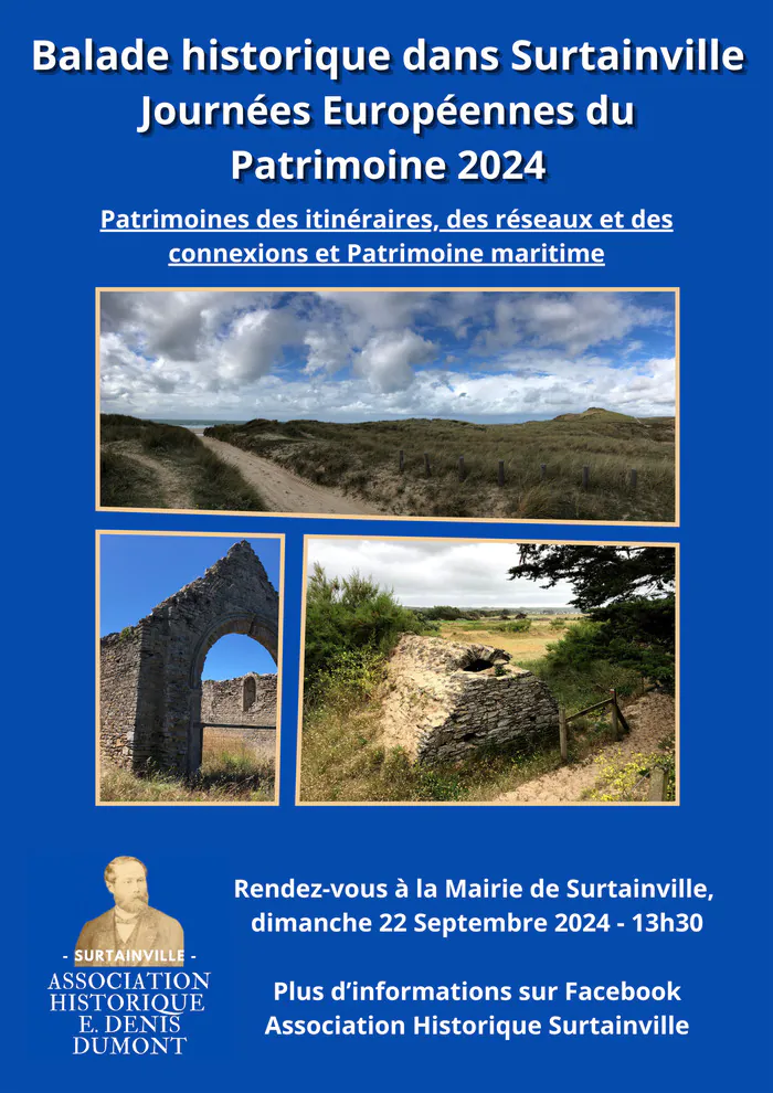 Circuit : balade historique dans Surtainville Mairie de Surtainville La Mare du Parc